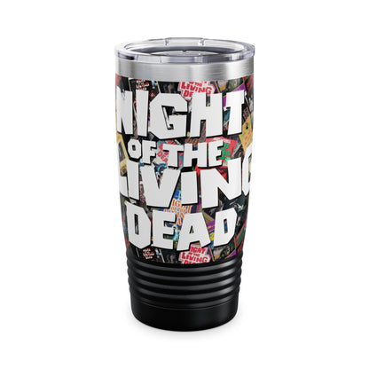 NIGHT of the LIVING DEAD VHS Pattern Stainless Steel Tumbler