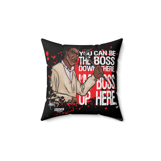 "Ben vs. Harry" NIGHT OF THE LIVING DEAD 14X14 Spun Polyester Square Pillow