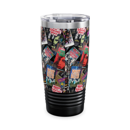 NIGHT of the LIVING DEAD VHS Pattern Stainless Steel Tumbler